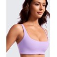 thumbnail image 4 of CRZ YOGA Butterluxe Square Neck Sports Bras for Women Yoga Wireless Low Coverage Padded Bras, 4 of 6