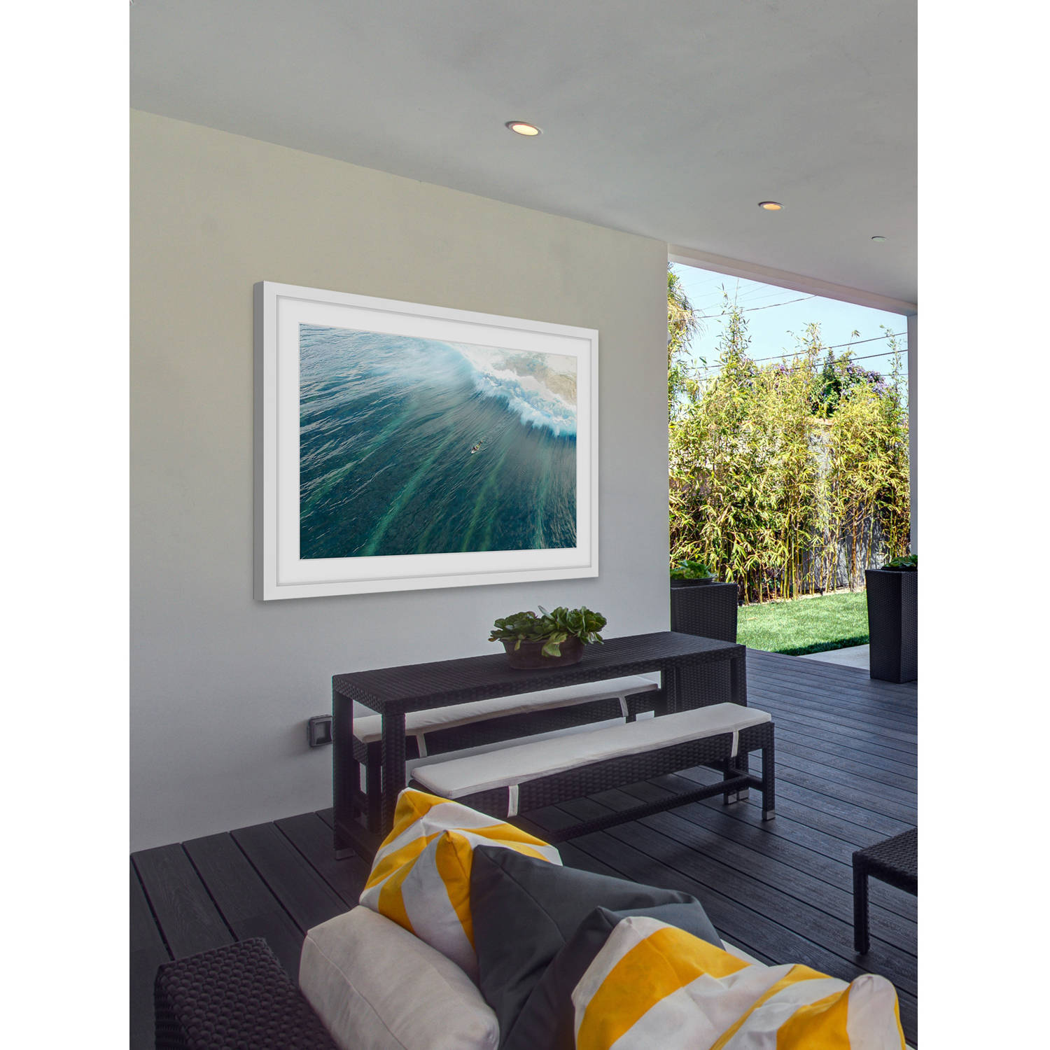 Marmont Hill "Majestic Wave" by Hassan Ishan Framed Painting Print