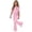 Pink, variant on Mooqilaa Girls Outfit Sets Short Sleeve, Summer Gifts 2 Piece Girls Clothing Sets Black Size 7-8 T