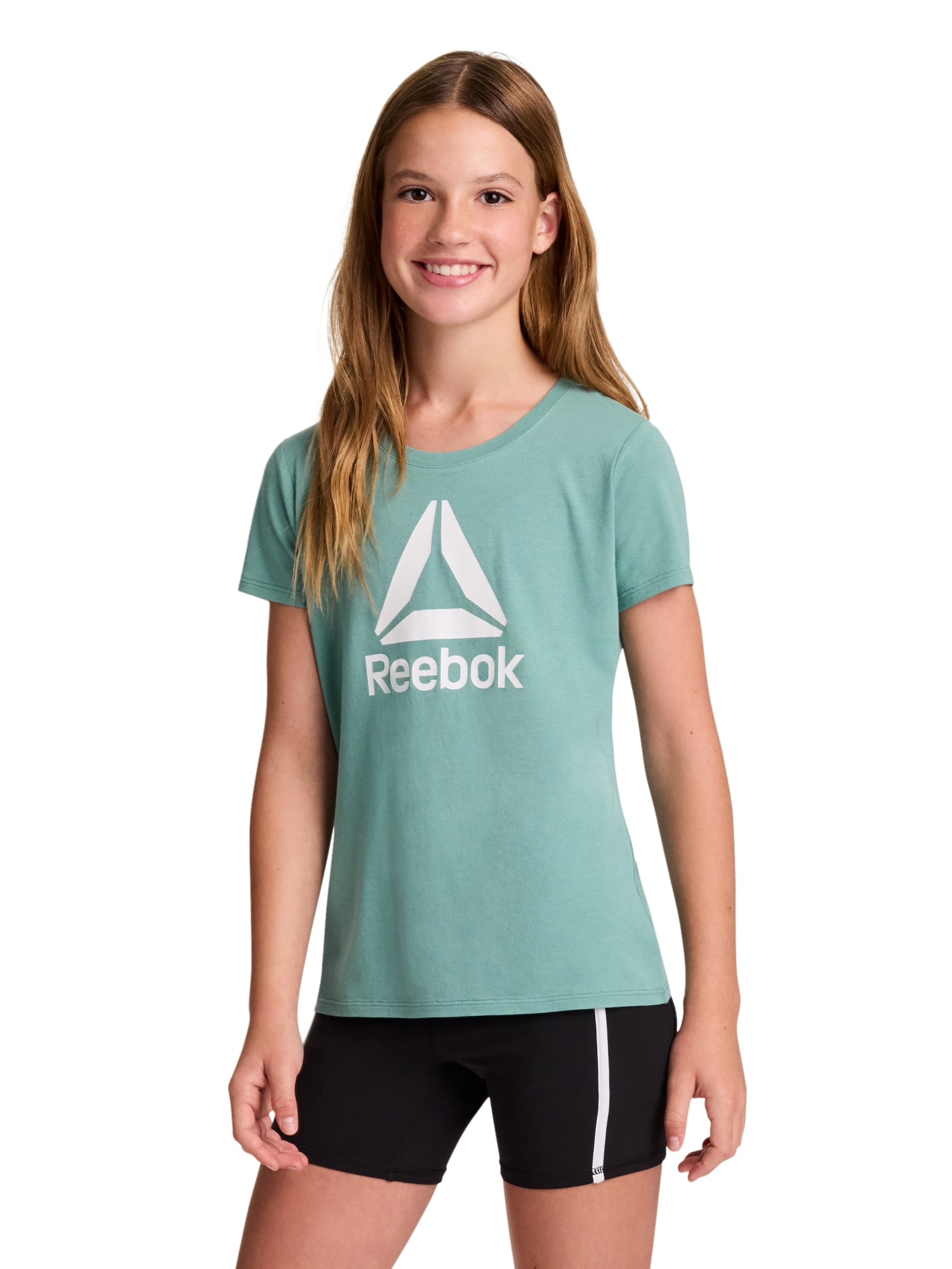 Reebok Girl's Distinction 2-Pack Short Sleeve Performance T-Shirt, Sizes 4-18