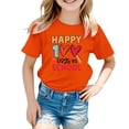 thumbnail image 2 of MZXELPRJD Kids 100 Days of School Shirt Girls Boys 100th Day of School Celebration Tops Kids Short Sleeve Funny Graphic Letters Print T-Shirt, 2 of 8