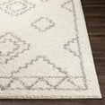 thumbnail image 3 of Taza shag Gray/Cream 5'2" x 7' Global Rectangle Area Rug, 3 of 6