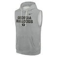 thumbnail image 2 of Men's Nike Heather Gray Georgia Bulldogs 2025 Sideline Performance Sleeveless Pullover Hoodie, 2 of 3