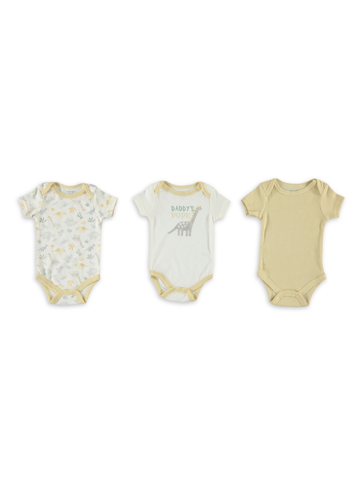 Kyle & Deena Baby Boy Bodysuits, 9 Months, 3-Piece
