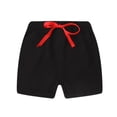 thumbnail image 3 of Babcutegg Kids' Summer Casual Shorts with Drawstring Lightweight Clothes for Boys and Girls Black Size 5-6, 3 of 7
