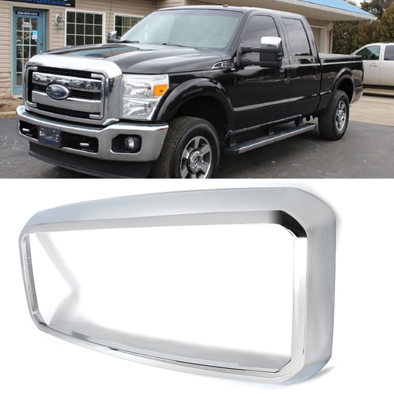 For 2011-2016 F-250 F-350 F-450 F-550 Super Duty Front Grill Chrome Frame Shell
