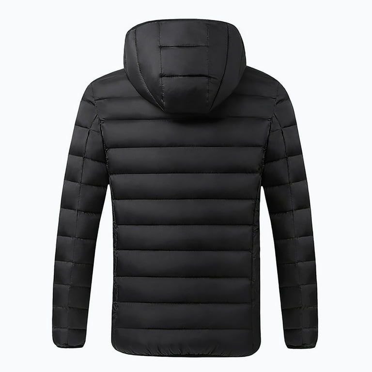 Heated Puffer Jacket for Men Adjustable Temperature Coat For Riding Skiing  Fishing USB Chargeable