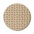 thumbnail image 1 of Floral Mouse Pad for Computers, Cloves Roses Twigs Blossoming Nature Classical Retro Flowers Print, Round Non-Slip Thick Rubber Modern Gaming Mousepad, 8" Round, Multicolor, by Ambesonne, 1 of 2