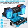 42V Brushless Cordless Earth Auger with 2x4.5AH Battery & Charger, 6 ...