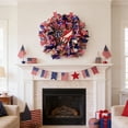 thumbnail image 5 of Fankiway Wreaths for Front Door Summer American Flag Wreath 18in Red White and Blue Wreath independence Day Wreath Memorial Day Wreath for indoor Outdoor Home Holiday D, Home tools on Sales, 5 of 6