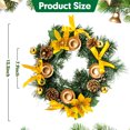 thumbnail image 2 of Christmas Ornament Garland, Hristmas Candlestick Wreath Simulation Rattan Wreath Candlestick Pinecone Advent Decoration Christmas Decorations, 2 of 4