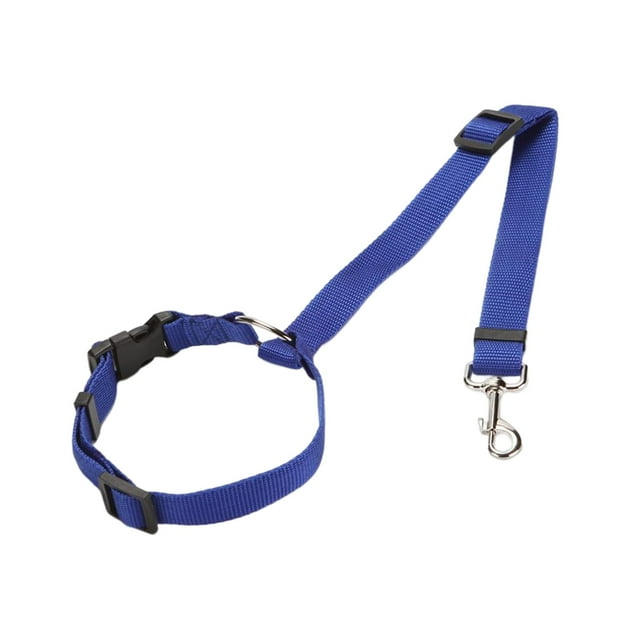 Cinturón de seguridad para coche para perros, duradero, ligero, práctico, con hebilla ajustable. Azul