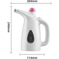 thumbnail image 2 of OFEFE 800W Handheld Garment Steamer - Powerful Wrinkle Remover with 200mL Large Water Tank, All-Aluminum Heater & Detachable Brush Head - Compact Travel Steamer for Clothes, Suits, Dresses, 2 of 9