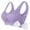 Purple, variant on Women's Bra Seamless Comfort Bras Wirefree Sports Bra Full Coverage Yoga Bras Plus Size Sleep Bra Breathable Bras(Black,XL)