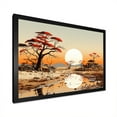 thumbnail image 3 of Designart "African Sunset Over The Landscape" Africa Picture Framed Wall Art Prints, 3 of 5