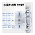 thumbnail image 3 of 2'' Receiver 6'' Drop/Rise Adjustable Trailer Tow Hitch Dual Ball W/Lock 10000lb ,Weatherproof Double Locking Hitch Pin, 3 of 7