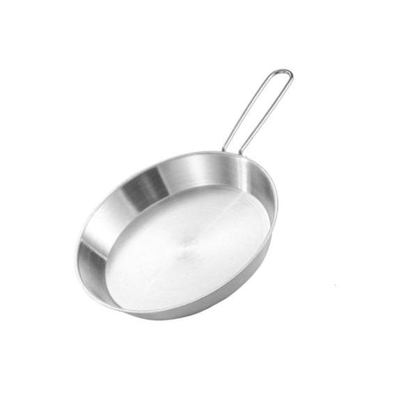 Yammee Stainless Steel Frying Pans Nonstick Kitchen Cooking Frypan with Folding Handle
