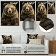 thumbnail image 4 of Designart "Majestic Bear s Self-Portrait III" Animals Bear Metal Art Living Room, 4 of 5