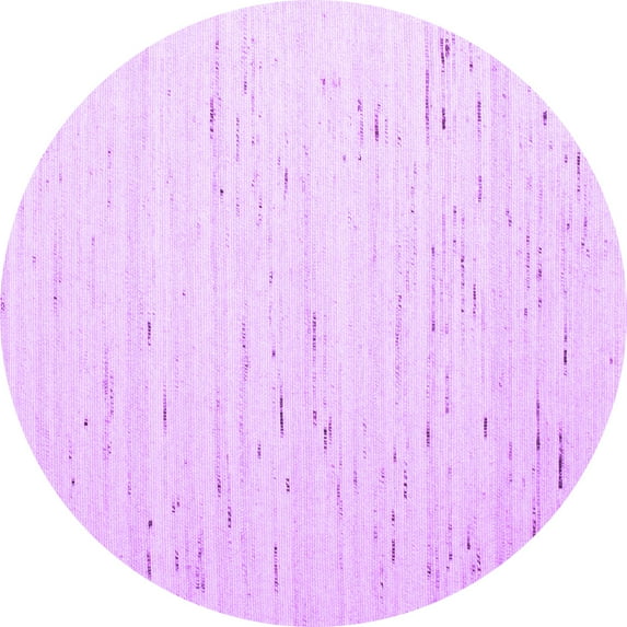 Ahgly Company Indoor Round Solid Purple Modern Area Rugs, 5' Round