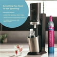 SodaStream Aqua Fizz Sparkling Water Maker Kit (Black) with Co2 & Glass