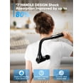 thumbnail image 3 of Massage Gun Deep Tissue - Back Massager for Pain Relief Deep Tissue with Extended Handle, 12MM Percussion Less-Shock Neck/Foot/Leg/Shoulder Massager, Infinitely Adjustable Speed & 4 Replaceable Heads, 3 of 6