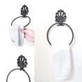 thumbnail image 4 of Toystoory Toallero de papel higiénico, accesorios de baño de hierro forjado, contenedor de almacenamiento, soporte de organización montado en la pared, Juegos de accesorios de baño No.2 Toystoory HA041261-02, 4 of 6