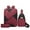 Red RD, variant on Iumwxz Storage Cabinet Backpack Three Piece Set Large Capacity Usb Student Backpack Suitable for School and Outdoor Travel Computer Bag for Men and Women with Large Capacity Shelf Black Oxford Cloth