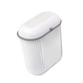 thumbnail image 1 of Elodie Hanging Small Kitchen Trash Can with Lid Kitchen Compost Bin for RV Cupboard white, 1 of 8