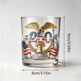 thumbnail image 3 of America 250th Anniversary Commemorative Whiskey Glass, Patriotic Eagle Design Rocks Glass for Whiskey, Father's Day Gift, 3 of 9