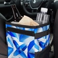 thumbnail image 6 of Flag of Israel Foldable Car Trash Bin with Lid and Leak-Proof Mini Trash Can - Hanging Storage Bag for Car Garbage Can, 6 of 6