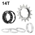 thumbnail image 2 of Adaptateur de Volant à Vitesse Unique 14T Convertisseur de Conversion Freehub Entretoises de Cassette Équipement de Rouage Amovible Cassette à Vitesse Unique Argent, 2 of 9