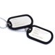thumbnail image 3 of Collar cadena colgante 2 placas identificación perro etiqueta aleación hombres plata 690x100mm,plata 690x100mm, 3 of 4