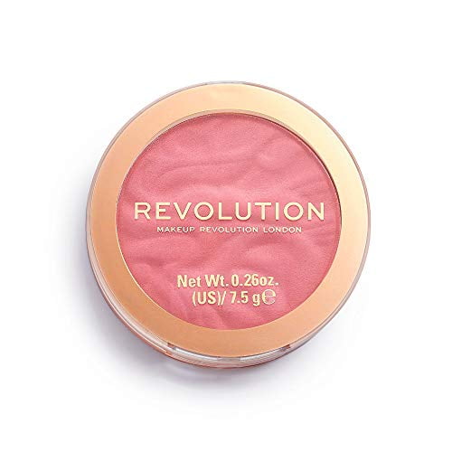 Makeup Revolution Blush Reloaded, Maquillage en Poudre, Très Pigmenté, Toute la Journée, Vegan & cruelty Free, Dame Rose, 75g