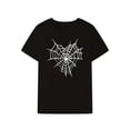 thumbnail image 2 of His & Hers Valentine's Day T-Shirts, Black with White Spider Web Design, Short Sleeve Crew Neck, Stretchy Polyester Blend, Casual Summer & Spring Wear for Couples Tee For Adult, Men, Women, Teen, Tee, 2 of 4