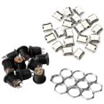 thumbnail image 1 of 10 Pcs Panel Mount 2.1X5.5Mm Dc Socket & 60Pcs -Usb Type B Female 5 Pin Placement Smd Dip Socket Connector, 1 of 10