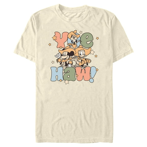 Mens Mickey & Friends Yeehaw Crew T Shirt