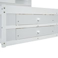 thumbnail image 5 of EUROCO Wood King Size Platform Bed with 8 Drawers for Adults Bedroom, Living Room, White, 5 of 23