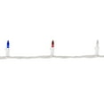 thumbnail image 3 of Northlight Patriotic Mini Christmas Light Set - 20' White Wire - 100ct, 3 of 7