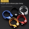 thumbnail image 4 of sunsanly Bike Seat Post Clamp Bike Clamp Bicycle Seat Clamp Anodized Surface Adjustable Universal Quick Release Seat Post Clamp Accessories, 4 of 8