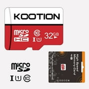 Kootion 32GB Micro SDHC UHS-I Memory Card Class 10 Micro SD Card High Speed TF Card, C10, U1, 32G 2 Pack