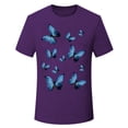 thumbnail image 5 of Icvfdpl Shirts For Women Blue Print Loose Fit Plus Size Outwear Comfortable S, 5 of 5