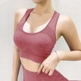 thumbnail image 2 of Nilvkv Sports Bras for Women, Sports Bra, Solid Yoga Bra Fast Dry Sweat Wicking Active Intimate Red 42BC, 2 of 5