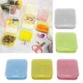 thumbnail image 4 of 12Pcs Colorful Plastics Storage Containers Stackable Small Square Boxes with Lid Home and Offices Storage Essential, 4 of 8