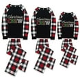 thumbnail image 2 of Ihaphap Family Christmas Matching Pajamas Colorful Lighting Christmas Crew Black Pajamas Set, 7-8Y-Kid, 2 of 6