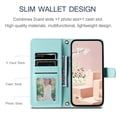 thumbnail image 3 of Funda de cuero a cuadros para Samsung Galaxy A55, A54, A53, A52, A35, A34, A25, A24, A23, A14, A15, A12, A16, 5G, con ranura para tarjetas, 3 of 4