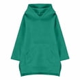 thumbnail image 6 of Vividxx Hoodies For Girls Long Sleeve Solid Color Hooded Sweatshirt Casual Pullover Pocket For Kids Fashion Clothes 5-6 Years, 6 of 6