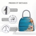 thumbnail image 4 of Balery Shells and Starfish Bolsa de Almuerzo para Mujeres, Caja de Almuerzo, Bolsa de Almuerzo Pequeña Impermeable, Tote de Almuerzo Reutilizable con Gran Capacidad, 4 of 6