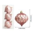 thumbnail image 3 of Grrvtrz Christmas Ball Decoration Shatterproof Set Onions Head Shape Painted for Christmas Tree Also Suitable for Other Party Decoration 3pcs,Christmas Ornaments,Christmas Decorations, 3 of 7