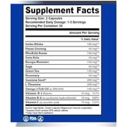 Healthy One Healthy Mind - Brain Nootropic Supplement, 120 Capsules