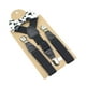 thumbnail image 5 of 2 tirantes para niños y niñas, tirantes en forma de Y con clip para lazo. Negro, 5 of 9